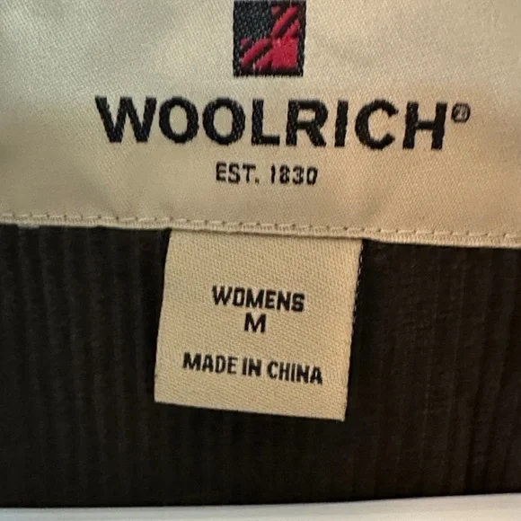 VINTAGE WOOLRICH Women's Long Coat MEDIUM - Picture 4 of 5